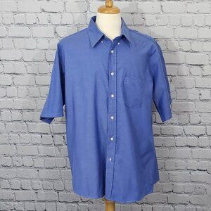 2/$20 Red Kap Short Sleeve Button-Up Shirt Neck Size 18.5